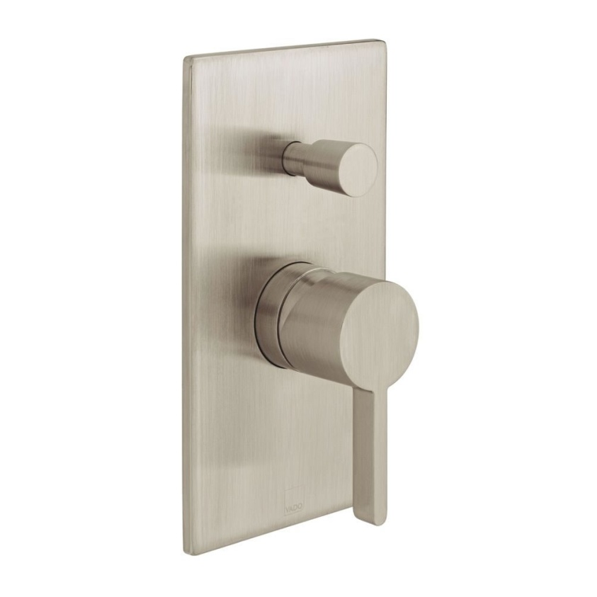 Cutout image of Vado Individual Edit Brushed Nickel Dual Outlet Manual Shower Valve